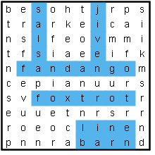 Dance word search