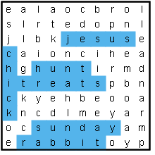 Easter word search