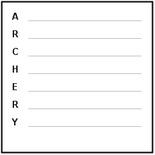Archery Acrostic Poem