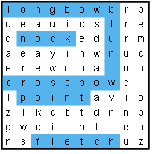 Archery word search