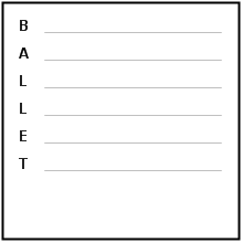 Ballet Acrostic Poem