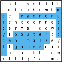 Circus word search