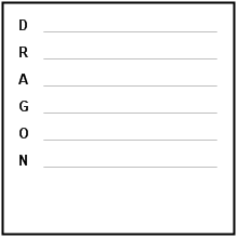 Dragons Acrostic Poem