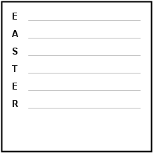 Easter Acrostic Poem